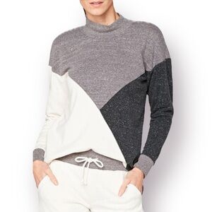 Threads 4 Thought Colorblock Mock Neck Pullover Sweater
